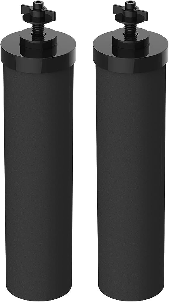 Filterlogic NSF/ANSI 42&372 Certified Water Filter, Replacement for Berkey® BB9-2 Black Purification Elements and Berkey® Gravity Filter System, Pack of 2