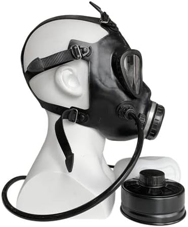 Gas Mask NBC Filter CBRN Respirator Mask Tactical Mask Face Mask MILITARY GRADE Mask with BOTTLE STRAW HOSE Fits All With Adjustable Straps Filter