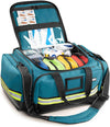 Fully-Stocked First Responder Bag | Large Professional EMT/EMS Trauma & Bleeding Kit | HSA/FSA Approved | CAT Tourniquet, HyFin Chest Seal, Israeli Bandage & 250+ First Aid Supplies (Blue)