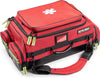 Fully-Stocked Premium First Responder Bag | HSA/FSA Approved | Large Pro EMT/EMS Trauma, Bleeding & Oxygen Medical Kit | CAT Tourniquet, HyFin Chest Seal & 250+ First Aid Supplies (Red)